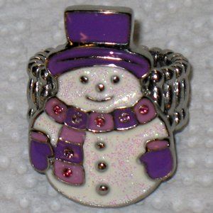 Willabee and Ward Snowman stretch ring nwot